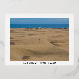 Dünen von Maspalomas Folien Feiertagspostkarte