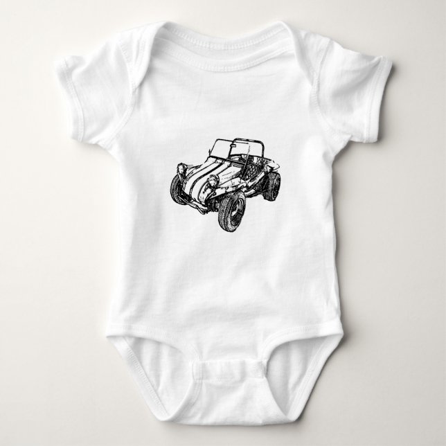 Dünenbuggy Baby Strampler (Vorderseite)