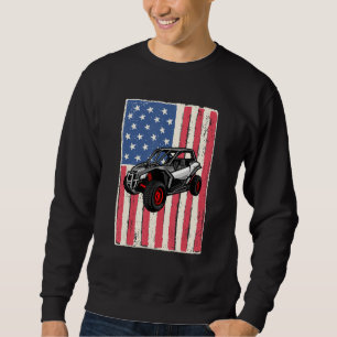 Dünenbuggy für Männer amerikanische Flagge patriot Sweatshirt