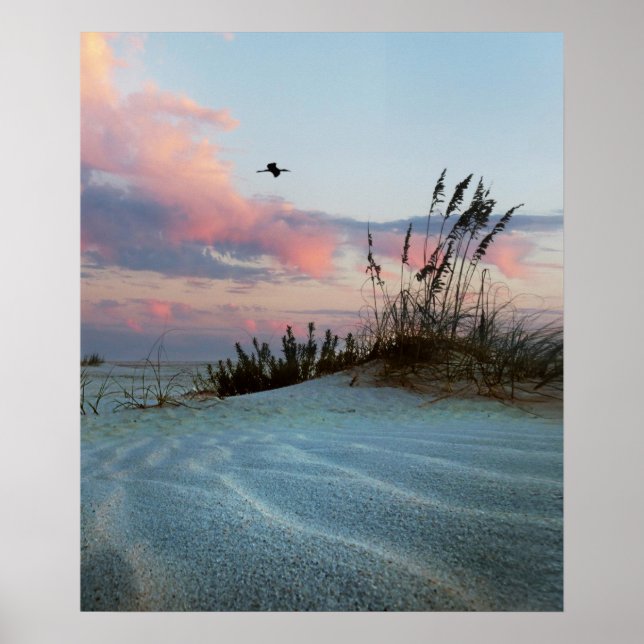 Dunes Sunset Foto Poster Print (Vorne)