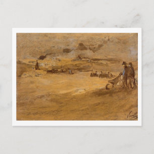 Dunes with Figures, Vincent van Gogh Postkarte