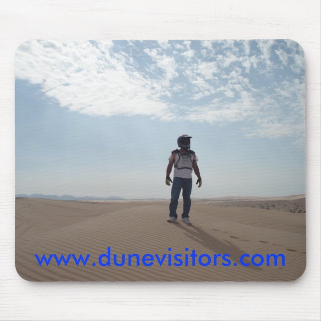 dunevisitor auf die Dünen, w… - Besonders Mousepad (Vorne)