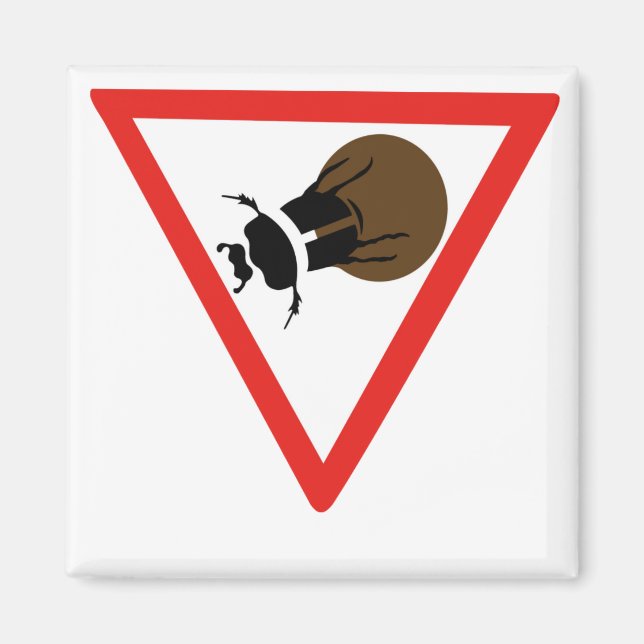 Dung Beetle Crossing, Handelszeichen, Südafrika Magnet (Vorne)