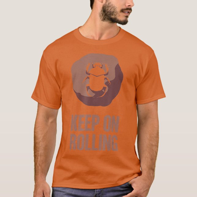Dung Beetle - Entomologie Bug Insectwissenschaft T-Shirt (Vorderseite)