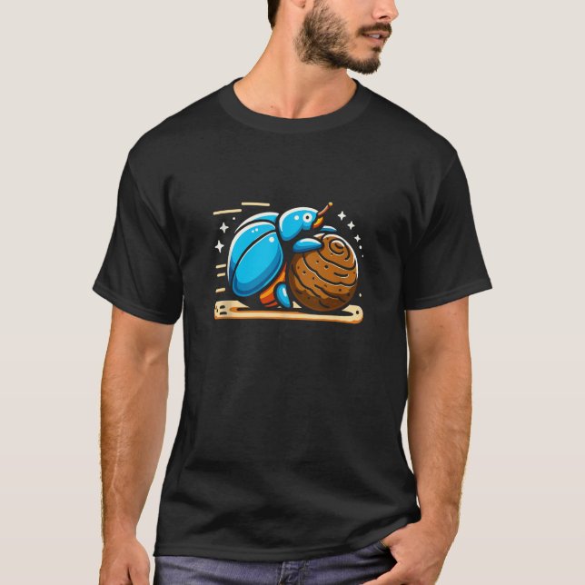 Dung Beetle Insect Lover Entomology Future Entomol T-Shirt (Vorderseite)