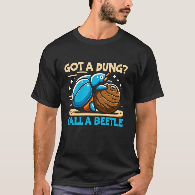 Dung Beetle Insect Lover Entomology Future Entomol T-Shirt (Vorderseite)