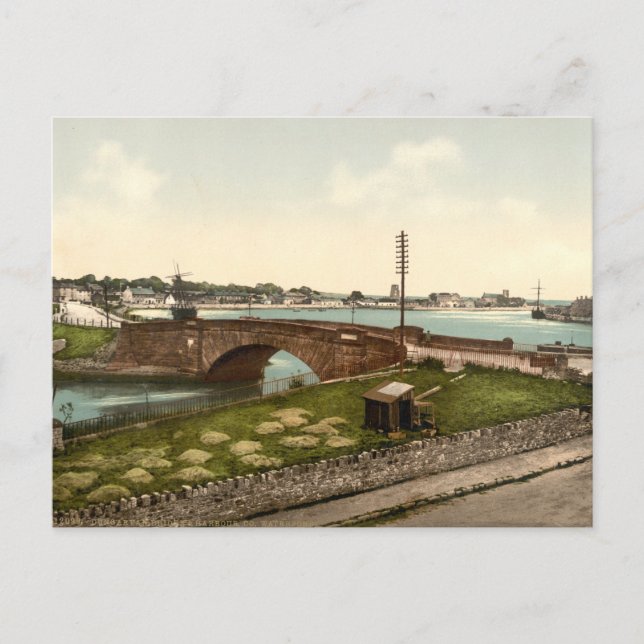 Dungarvan Harbour, Landkreis Waterford Postkarte (Vorderseite)