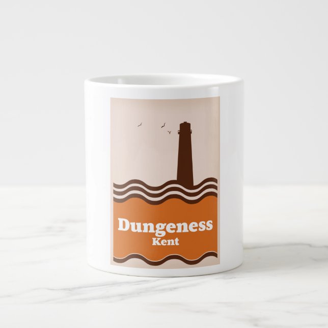 Dungeness Kent Vintages Reiseplakat Jumbo-Tasse (Vorderseite)