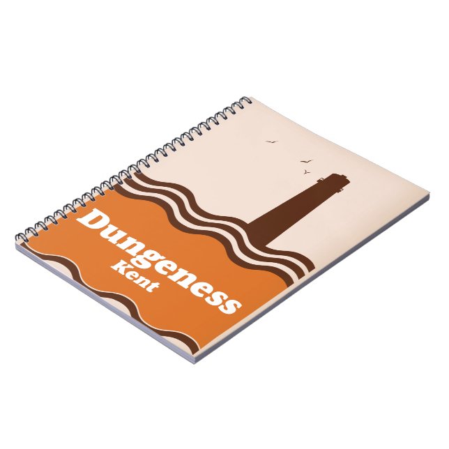 Dungeness Kent Vintages Reiseplakat Notizblock (Linke Seite)