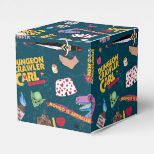 Dungeon Crawler Carl Geschenkpapier Blau Geschenkschachtel