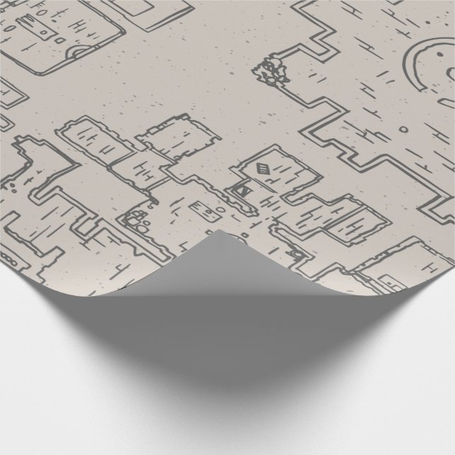 Dungeon Crawler Map Geschenkpapier (Ecke)