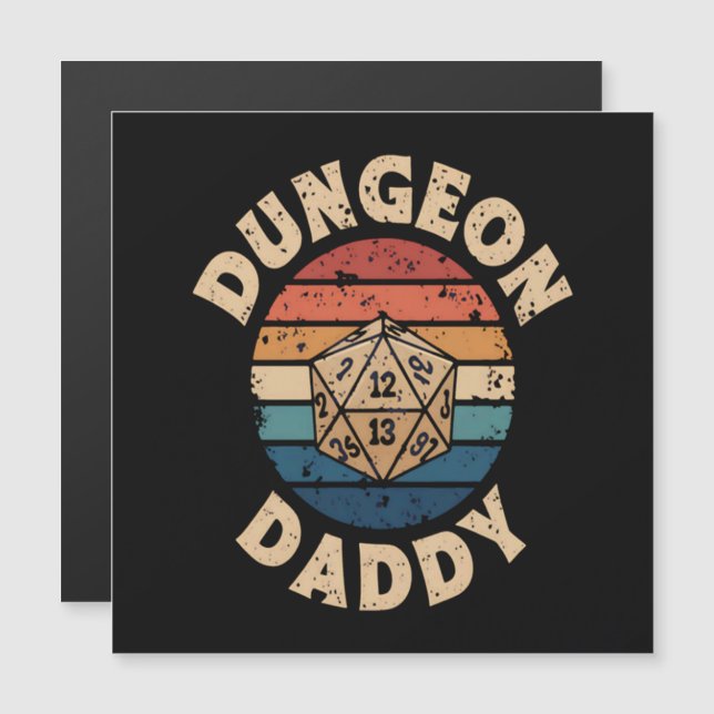Dungeon Daddy Vatertag Magnetkarte (Vorne/Hinten)