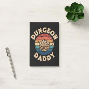 Dungeon Daddy Vatertag Post-it Klebezettel