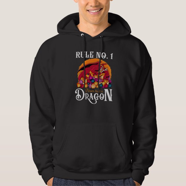 Dungeon Dice Shirt Never Trust A Dragon RPG Gamers (Vorderseite)
