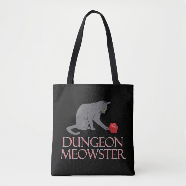 Dungeon Meowster Funny RPG Cat with Dice (Vorderseite)