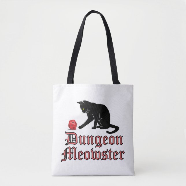 Dungeon Meowster Funny RPG Cat with Dice (Vorderseite)