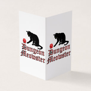 Dungeon Meowster Funny RPG Cat with Dice
