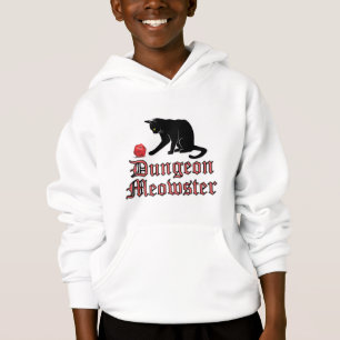 Dungeon Meowster Funny RPG Cat with Dice Hoodie