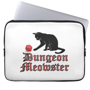 Dungeon Meowster Funny RPG Cat with Dice Laptopschutzhülle