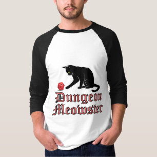 Dungeon Meowster Funny RPG Cat with Dice T-Shirt