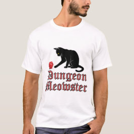 Dungeon Meowster Funny RPG Cat with Dice T-Shirt