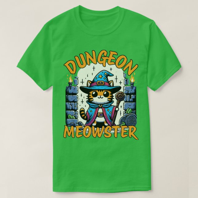 Dungeon Meowster Roleplay Dungeon Master Cat T-Shirt (Design vorne)
