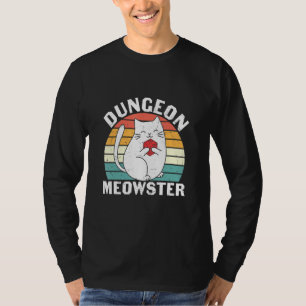 Dungeon Meowster Rpg Tabletop Gaming Dm Role Playa T-Shirt