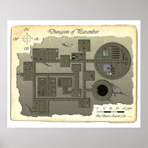 Dungeon Parambor Battle Map Poster