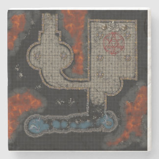 Dungeon Tile Untersetzer: Kultist-Untergrund Steinuntersetzer