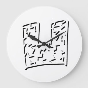 Dungeonmuster Große Wanduhr