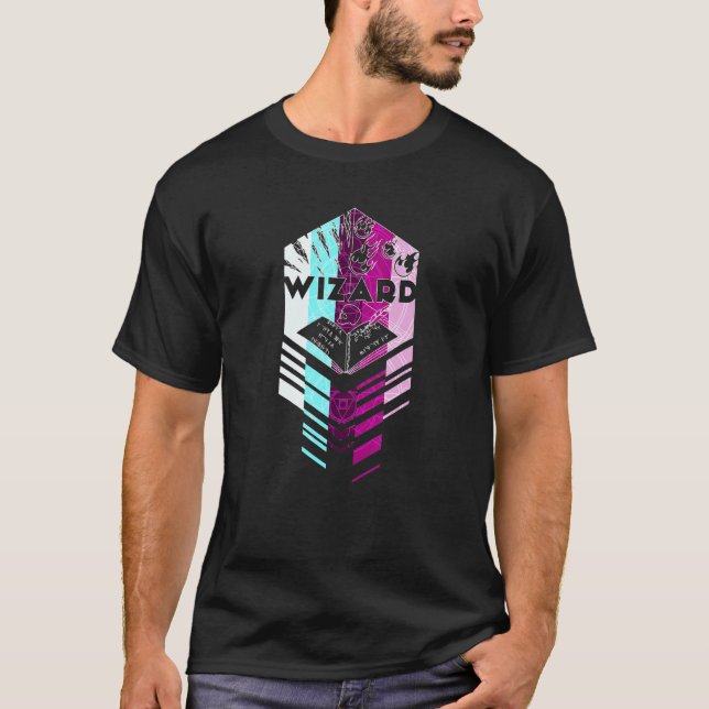Dungeons D20 Drachen Zauberer T-Shirt (Vorderseite)