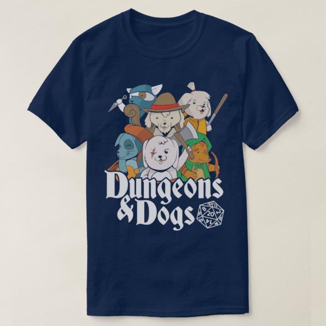 Dungeons Dogs T-Shirt (Design vorne)