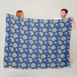 Dungeons & Dragons Blanket, Magical D20 Pattern, Fleecedecke