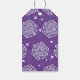 Dungeons & Dragons DnD D20 Dice Muster Geschenkanhänger