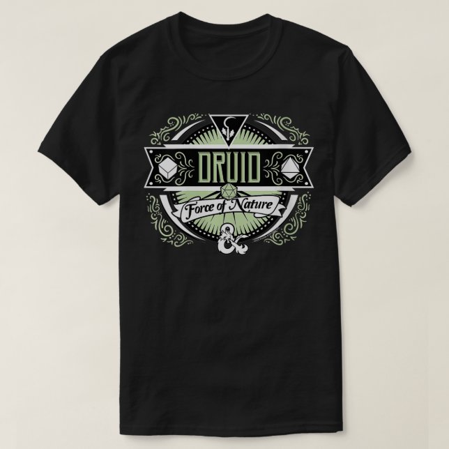 Dungeons & Dragons-Druiden-Kraft der Natur VN T-Shirt (Design vorne)