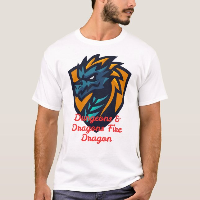 Dungeons & Dragons Feuerdrache T - Shirt - Epic Fa (Vorderseite)