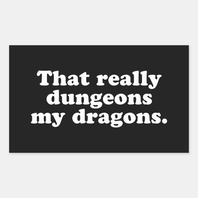 Dungeons-Dragons-Sticker Rechteckiger Aufkleber (Vorderseite)