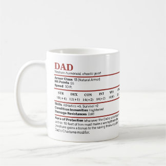 Dungeons & Dragons Vater Stat Block Tasse