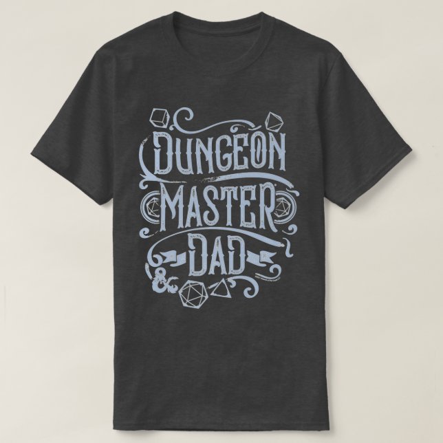 Dungeons Dragons Vathers Day Dungeon Master Vater  T-Shirt (Design vorne)