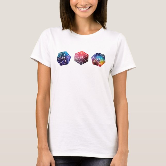 Dungeons und Drachen, D20 T-Shirt (Vorderseite)