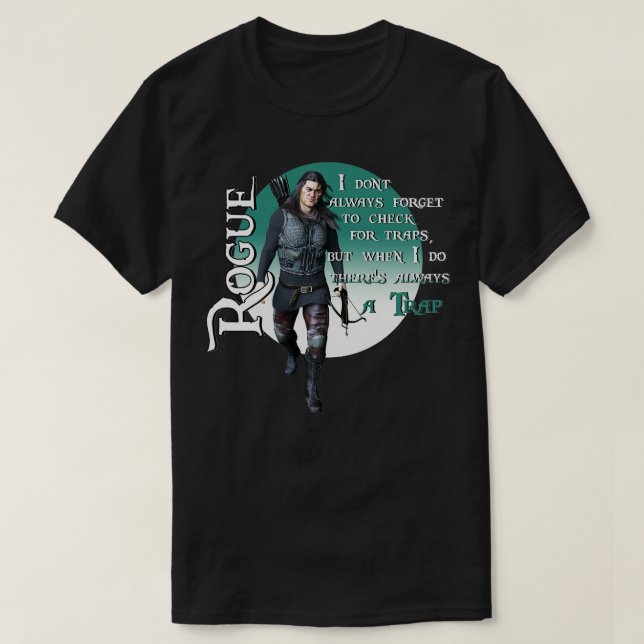Dungeons und Dragons Rogue T-Shirt (Design vorne)
