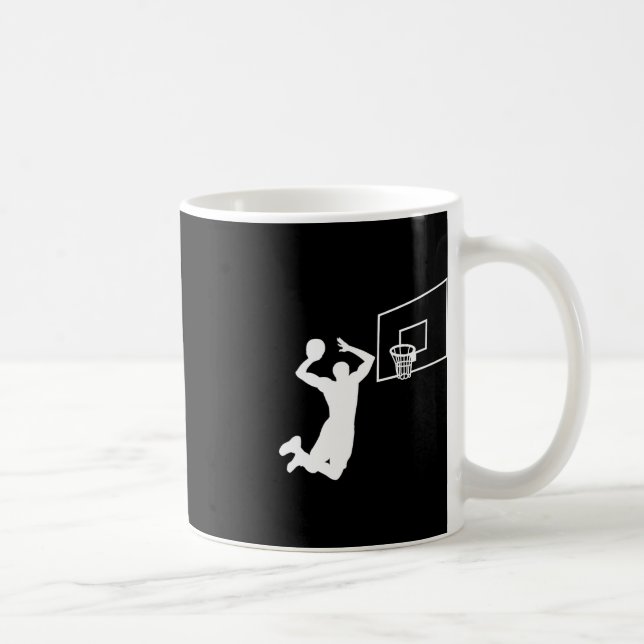 Dunk Basketball Spieler Slam Dunk Baller Basketbal Kaffeetasse (Rechts)