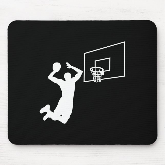 Dunk Basketball Spieler Slam Dunk Baller Basketbal Mousepad (Vorne)