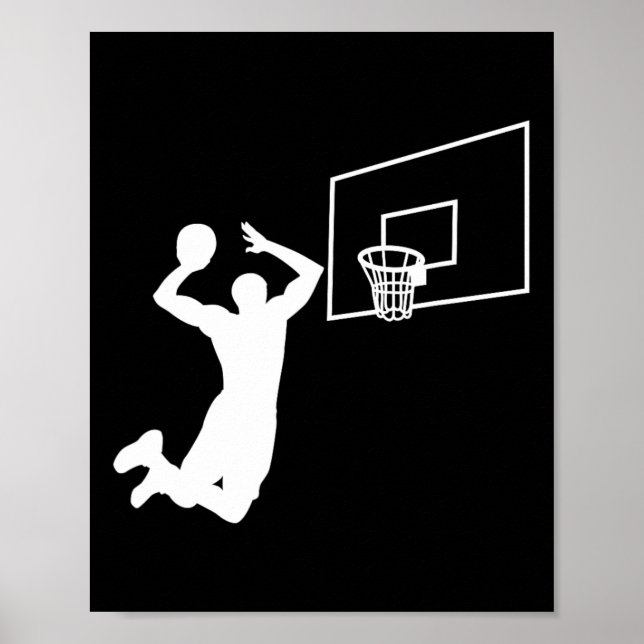 Dunk Bysketbyll Player Slam Dunk Byller Bysketbyll Poster (Vorne)