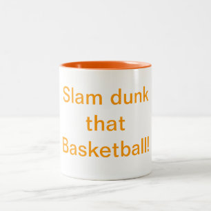Dunk den Basketball Humor Becher Zweifarbige Tasse