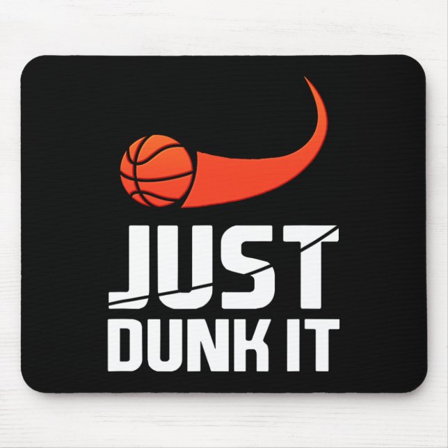 Dunk es einfach! Basketball Player Slam Dunk Gesch Mousepad (Vorne)