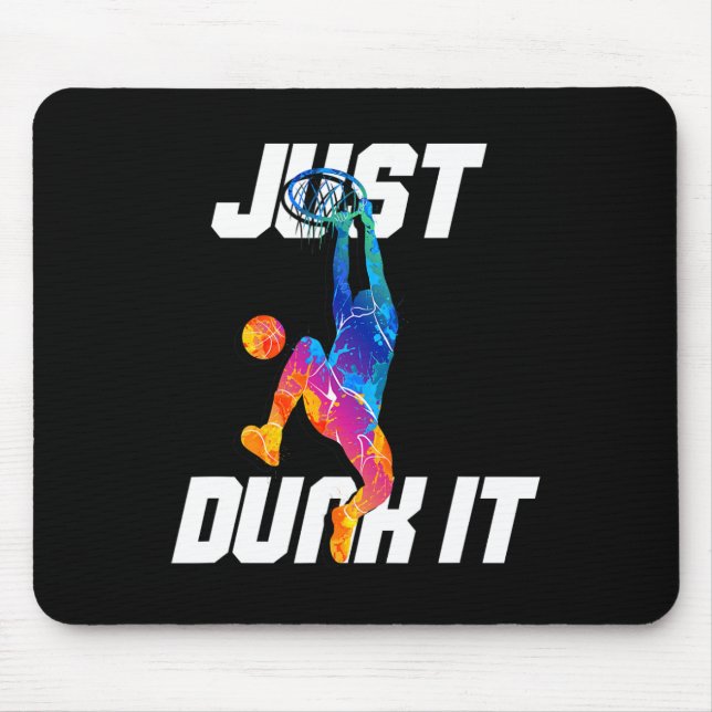 Dunk es einfach! Basketball Player Slam Dunk Mousepad (Vorne)