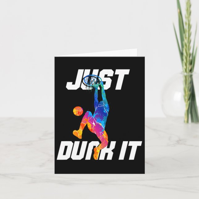 Dunk es einfach! Bysketbyll Player Slam Dunk Karte (Vorderseite)