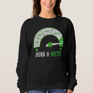 Dunk O Meter Irisches Bier Trinken Alkohol Trinker Sweatshirt