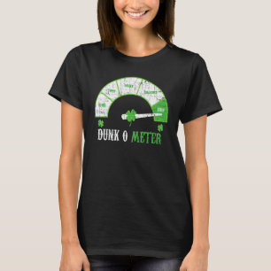 Dunk O Meter Irisches Bier Trinken Alkohol Trinker T-Shirt